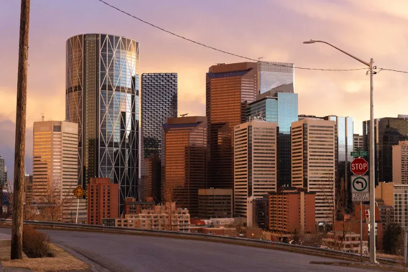 buy photo calgary skyline thunder snow